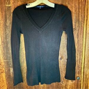 GAP Dark Ribbed Knit Sweater